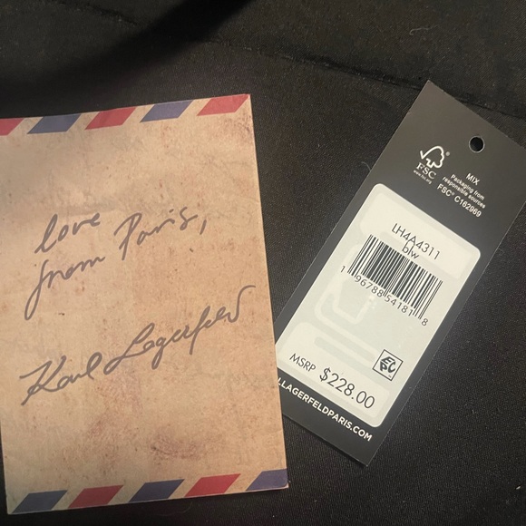 Karl Lagerfeld Black & White handbag 👜 - Picture 7 of 12